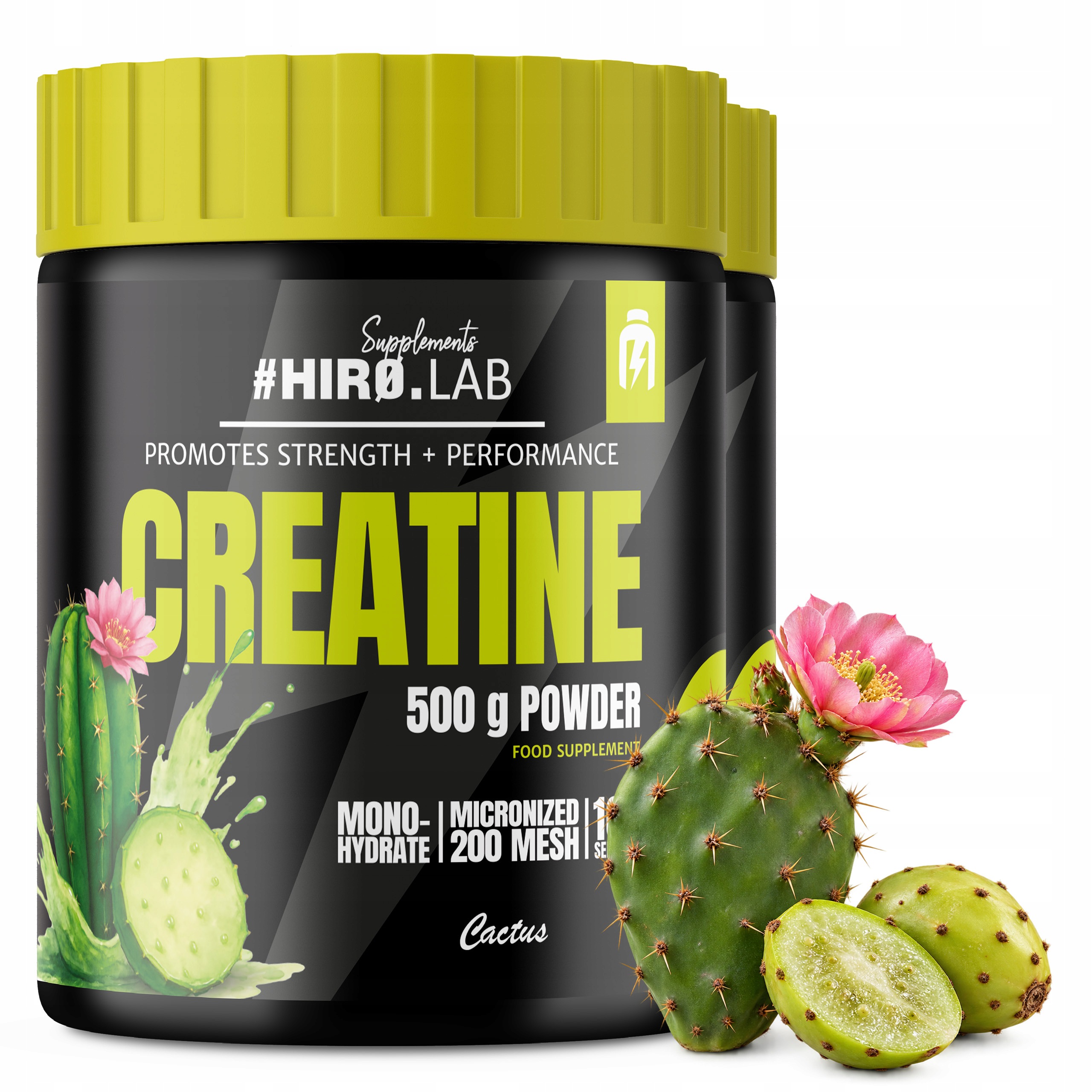 2x Kreatin Creatine Monohydrát 500g +100g Kreatin Kaktus Síla 240p Hiro