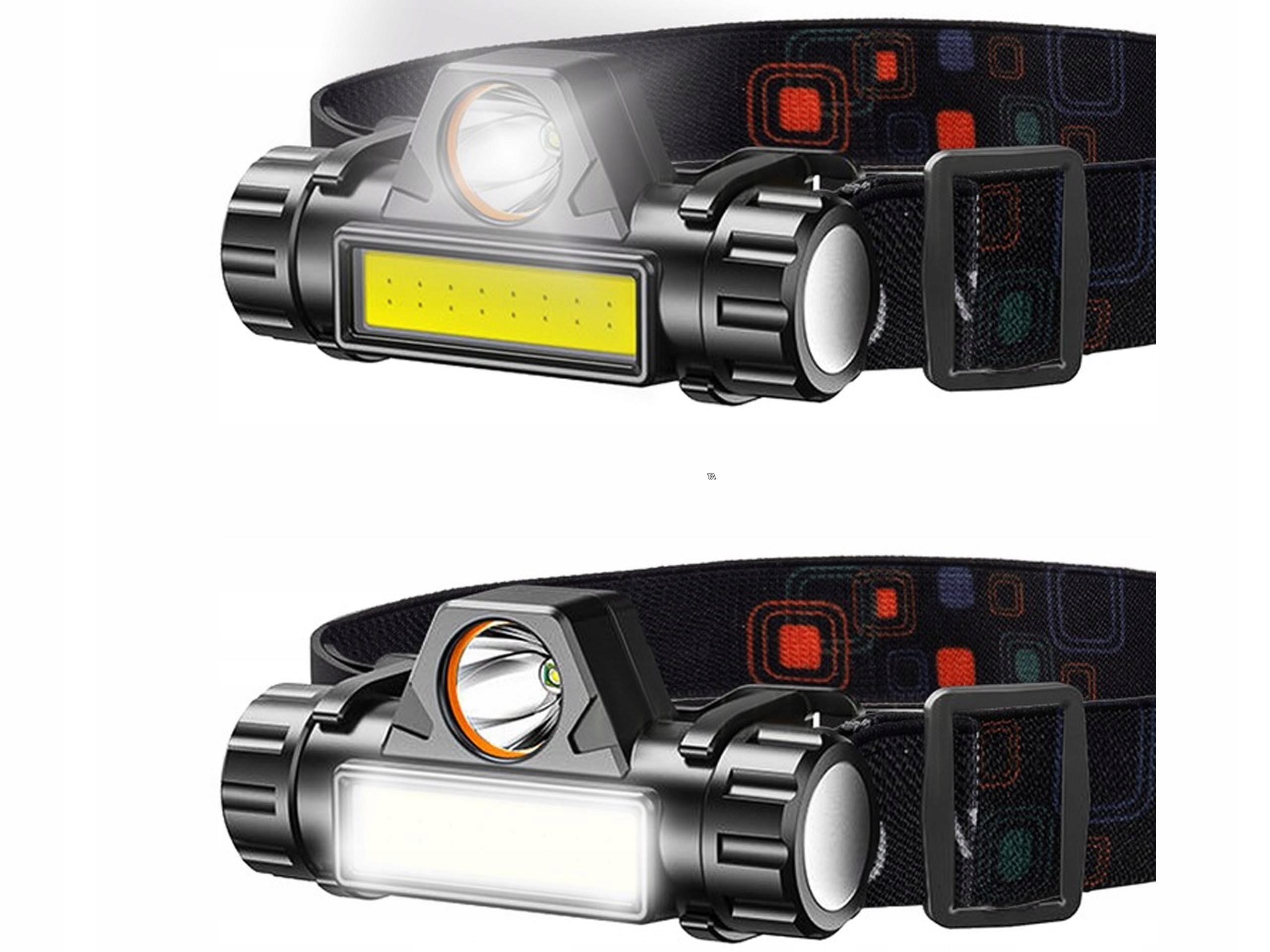 LATARKA CZOŁOWA MOCNA COB LED CZOŁÓWKA 4W1 MAGNESEM NA USB Marka inna marka