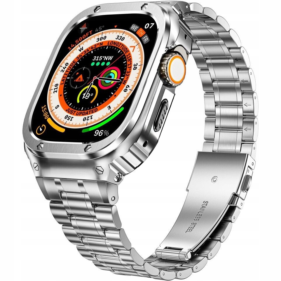 Pásek Náramku S Pouzdro Pro Apple Watch 7/8/9 45 MM Elegantní Řemínek