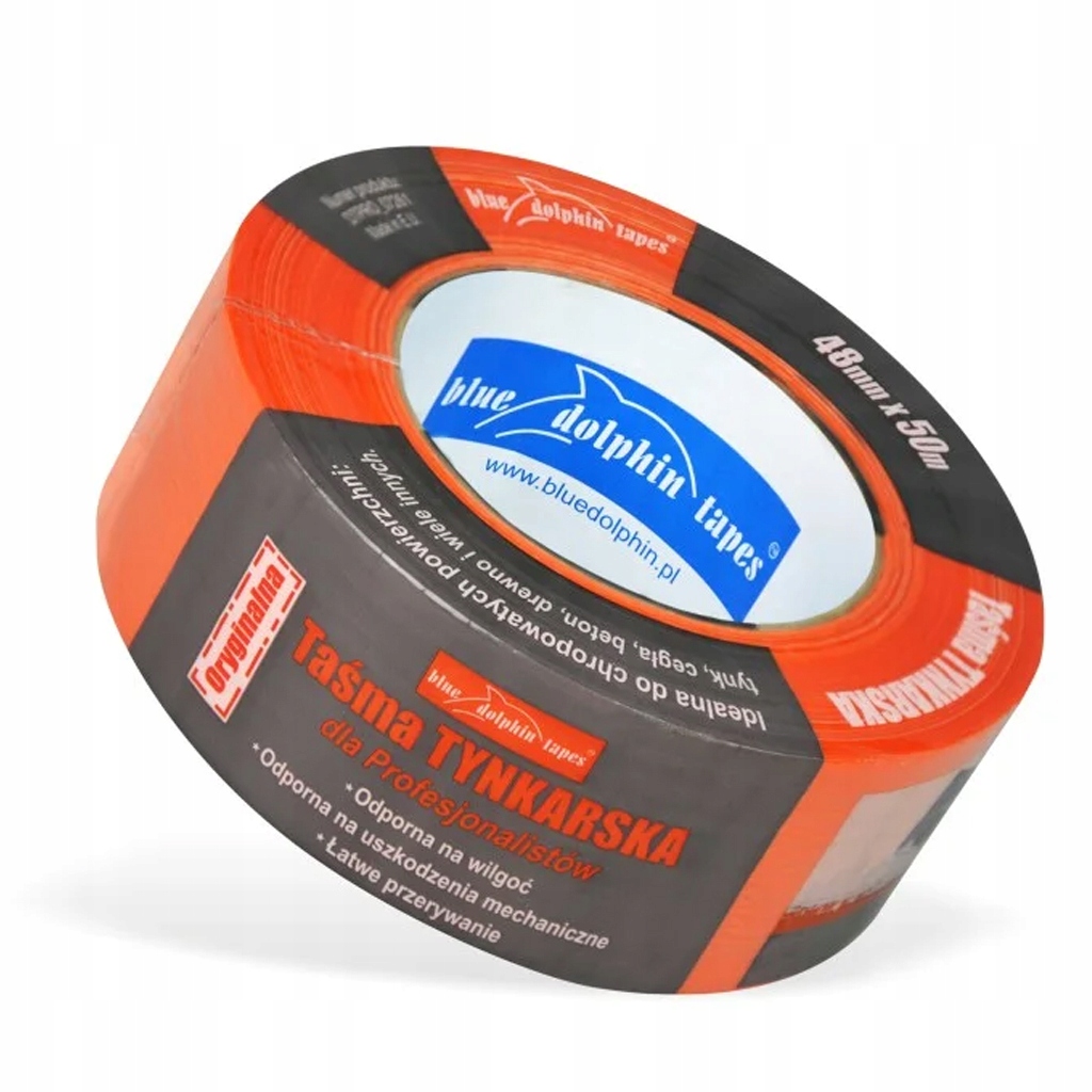 

Taśma tynkarska zewnętrzna Pomarańczowa 48mm, 50m