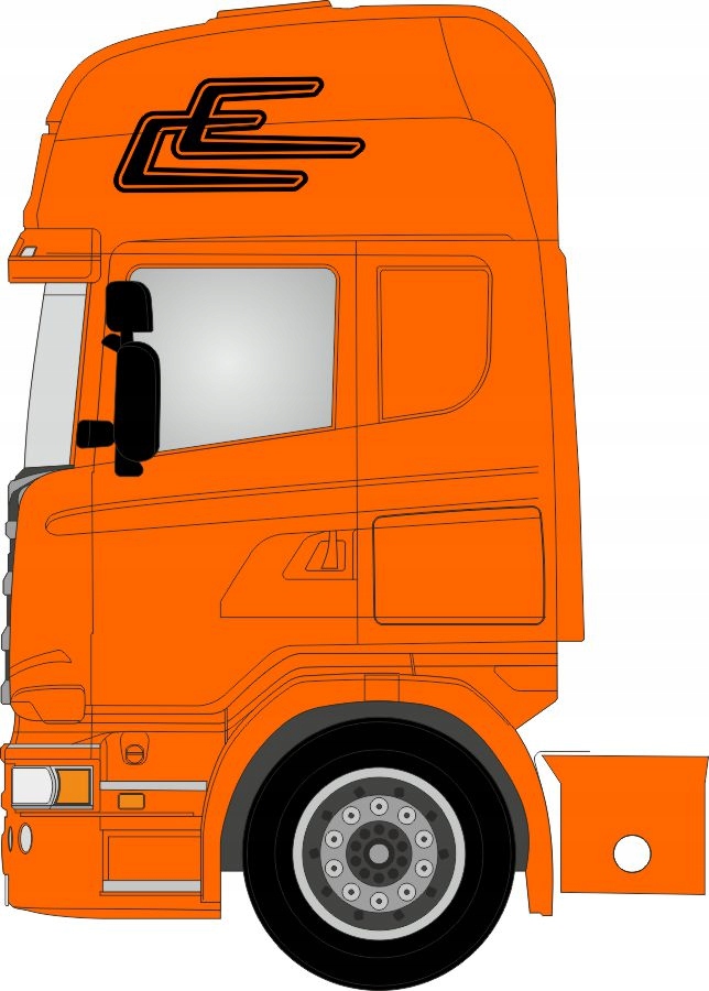 

Naklejki widły haki na glob Scania Daf