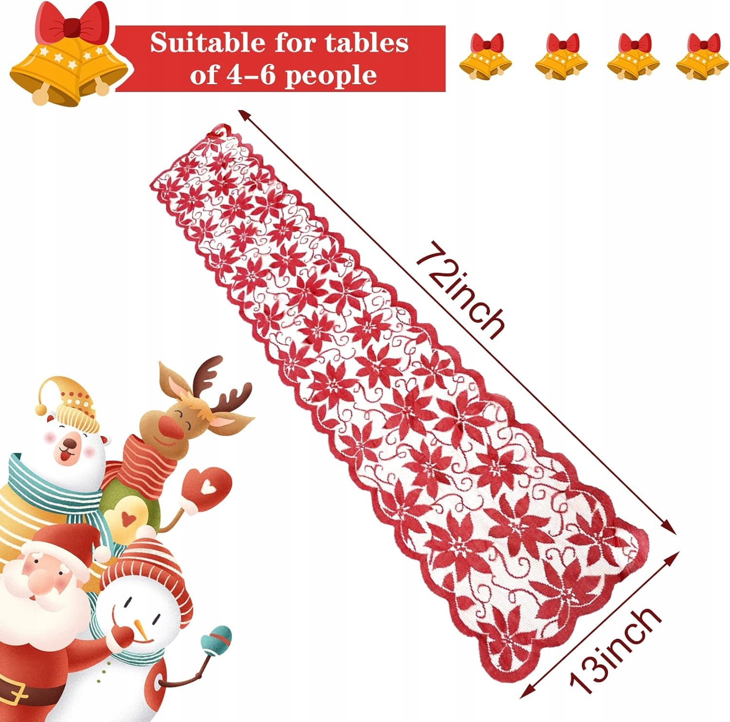 BIEŻNIKI OBRUS ŚWIĄTECZNE OBRUS HAFTOWANE NA Marka inna