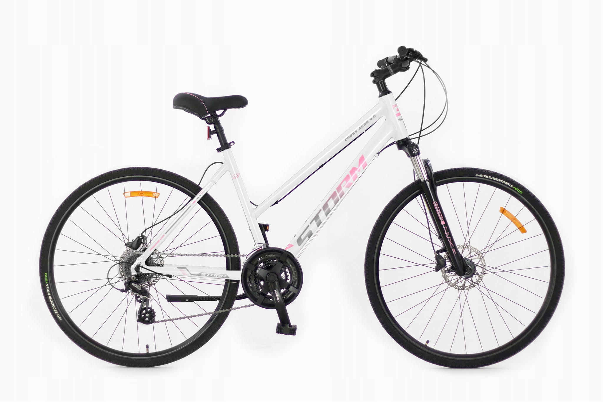 Rower crossowy Storm Aero Cross 4.0 rama 17 cali koło 28 " biały