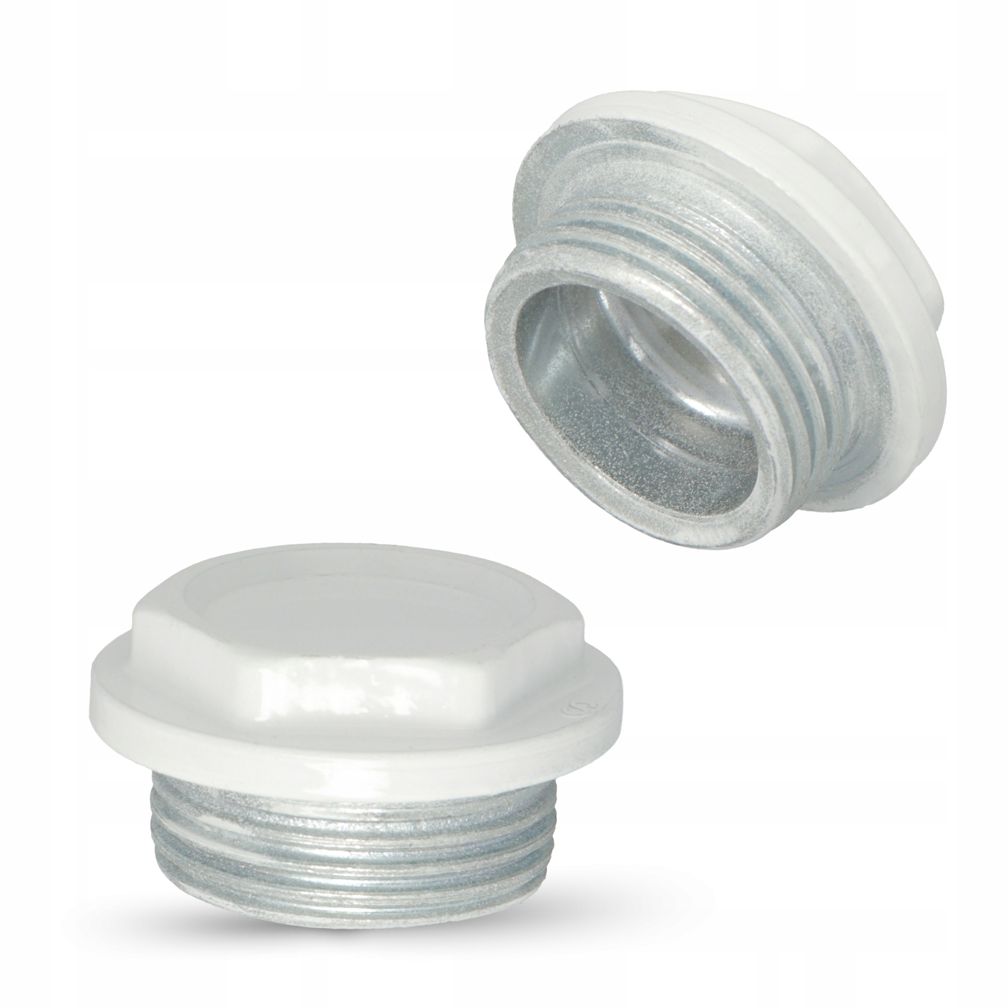 KOREK GRZEJNIKOWY 1" Prawy Stalowy ZAŚLEPKA KALORYFERA Szczelna Biały Mocny Typ korek