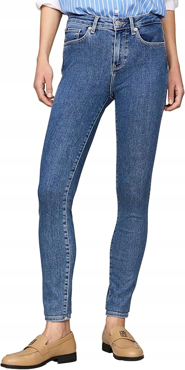 Tommy Hilfiger Přiléhavé Džíny S Oděrkami Modré 27/32 7AA