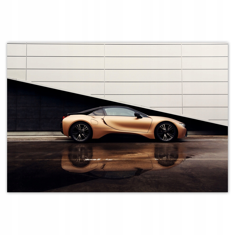 Plakáty 200x135 Zlaté Bmw Auto