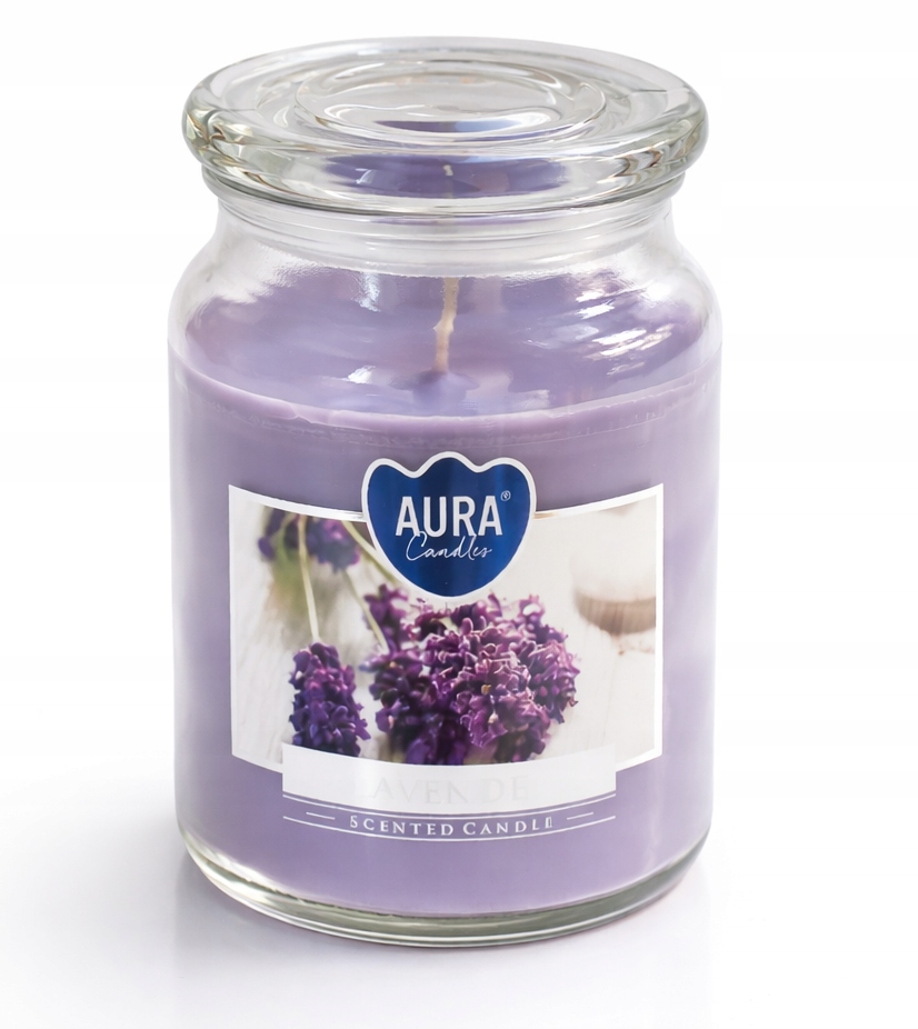 Świeca zapachowa parafinowa Lavender DUŻY SŁÓJ XL
