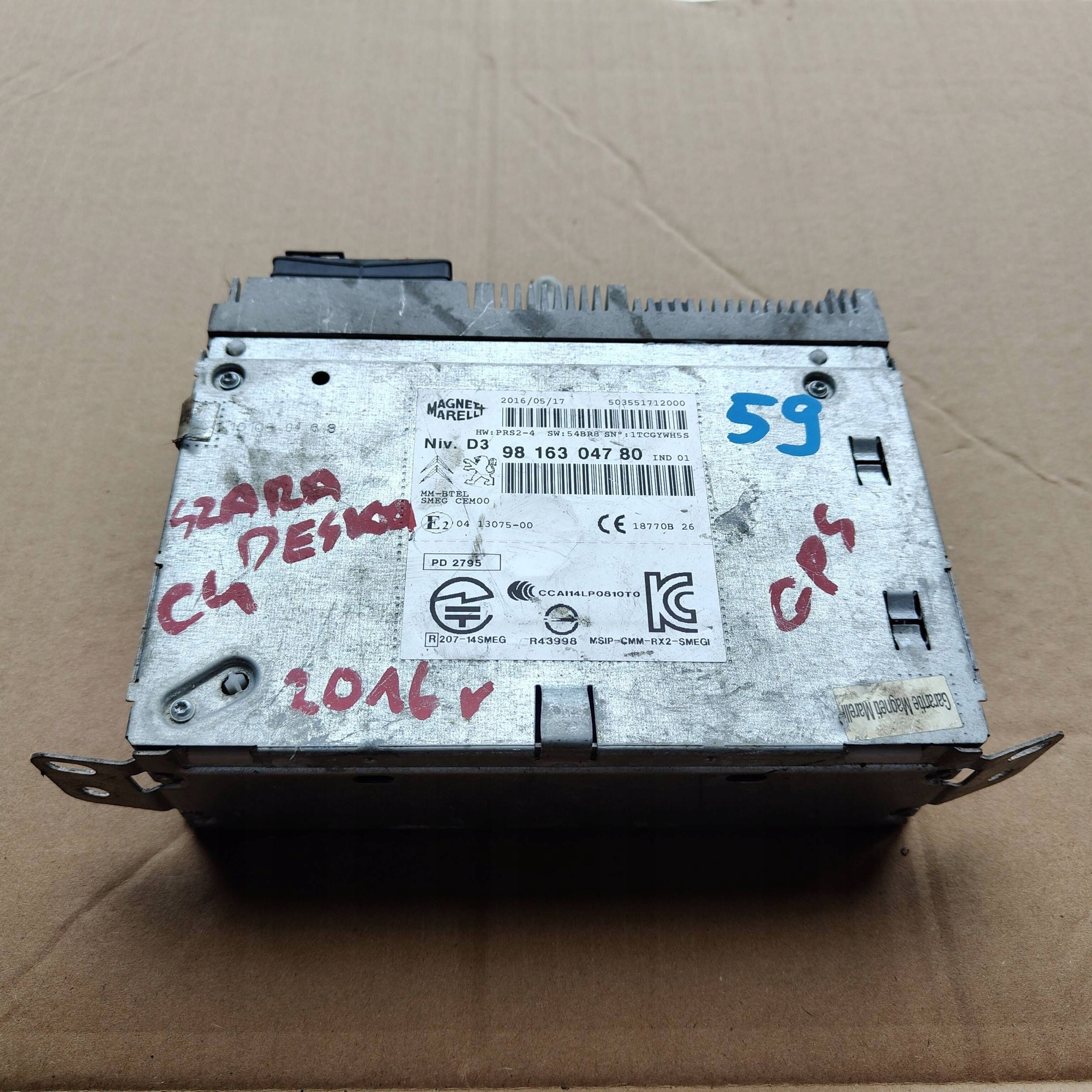 Stacja multimedialna Citroen C4 II Picasso 9816304780
