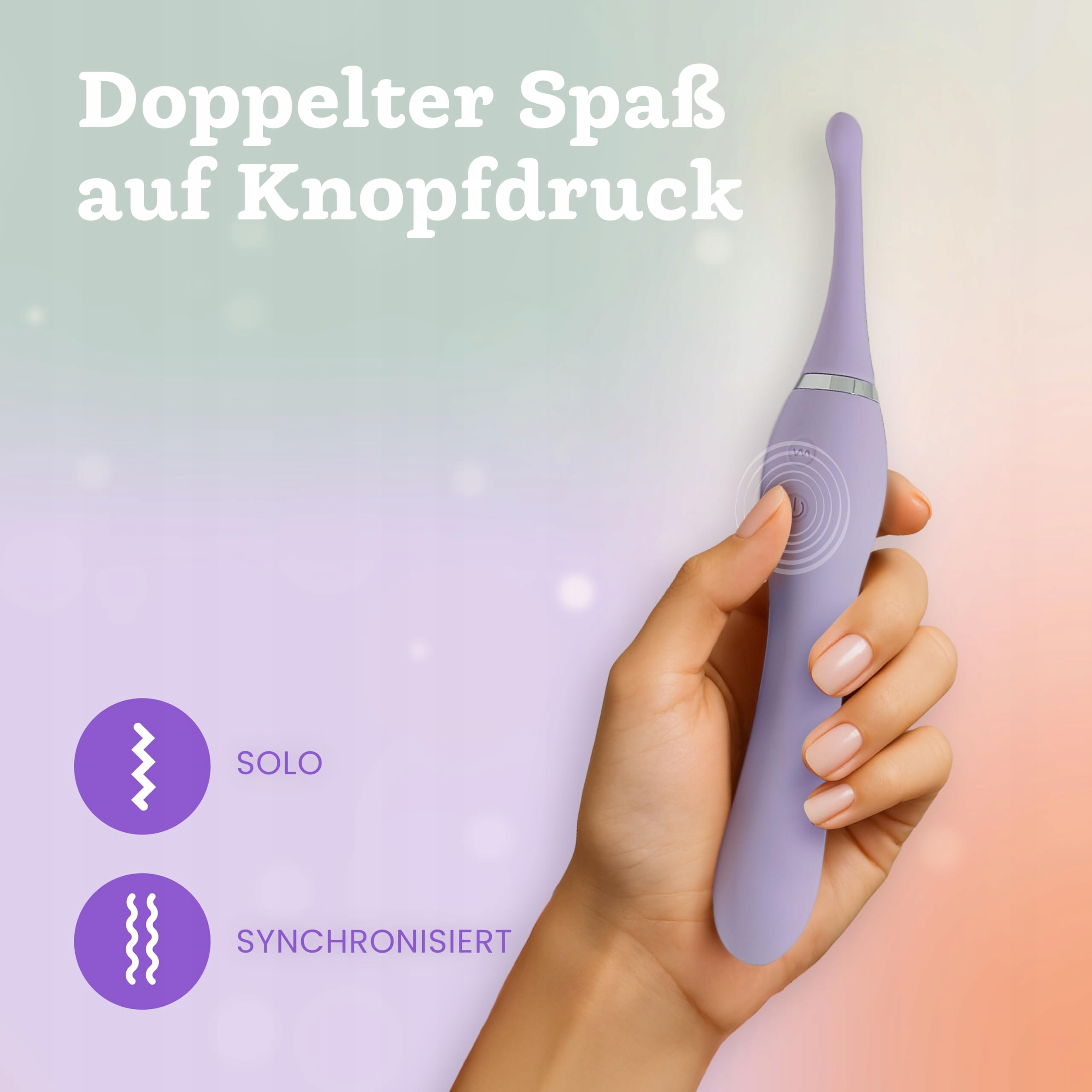 DUREX Wibrator 2w1 Klitoris i Dildo 10 Trybów Wodoodporny Bezprzewodowy — miniatura 3