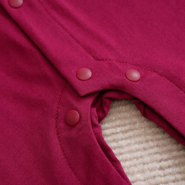 Elegancki rampers dla dziecka na lato bordowy celebration 62 Kolor czerwony