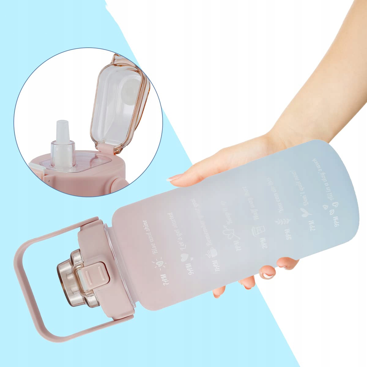 BUTELKA DO PICIA, MOTYWUJĄCA BUTELKA NA WODĘ, 2L BUTELKA NA NAPOJE, BEZ BPA Kod producenta Sportowa butelka na wodę