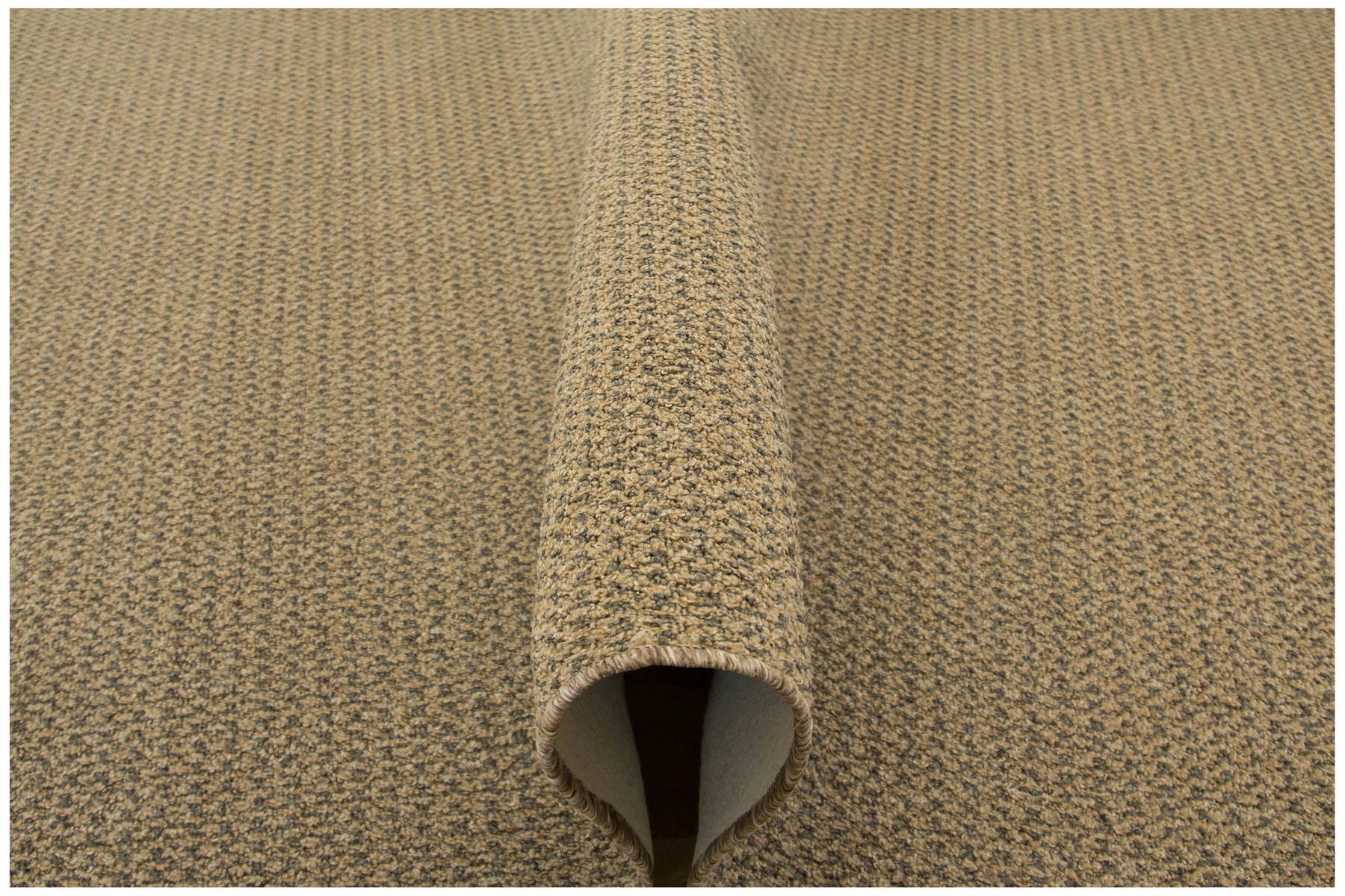 

200x250 cm Dywan Pętelkowy Na Filcu Beżowy Brązowy