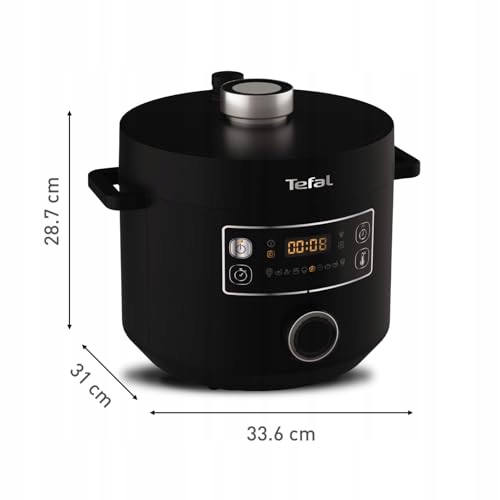 TEFAL Turbo Cuisine Multicooker 1000W 5L Czarny Plastikowy — miniatura 8