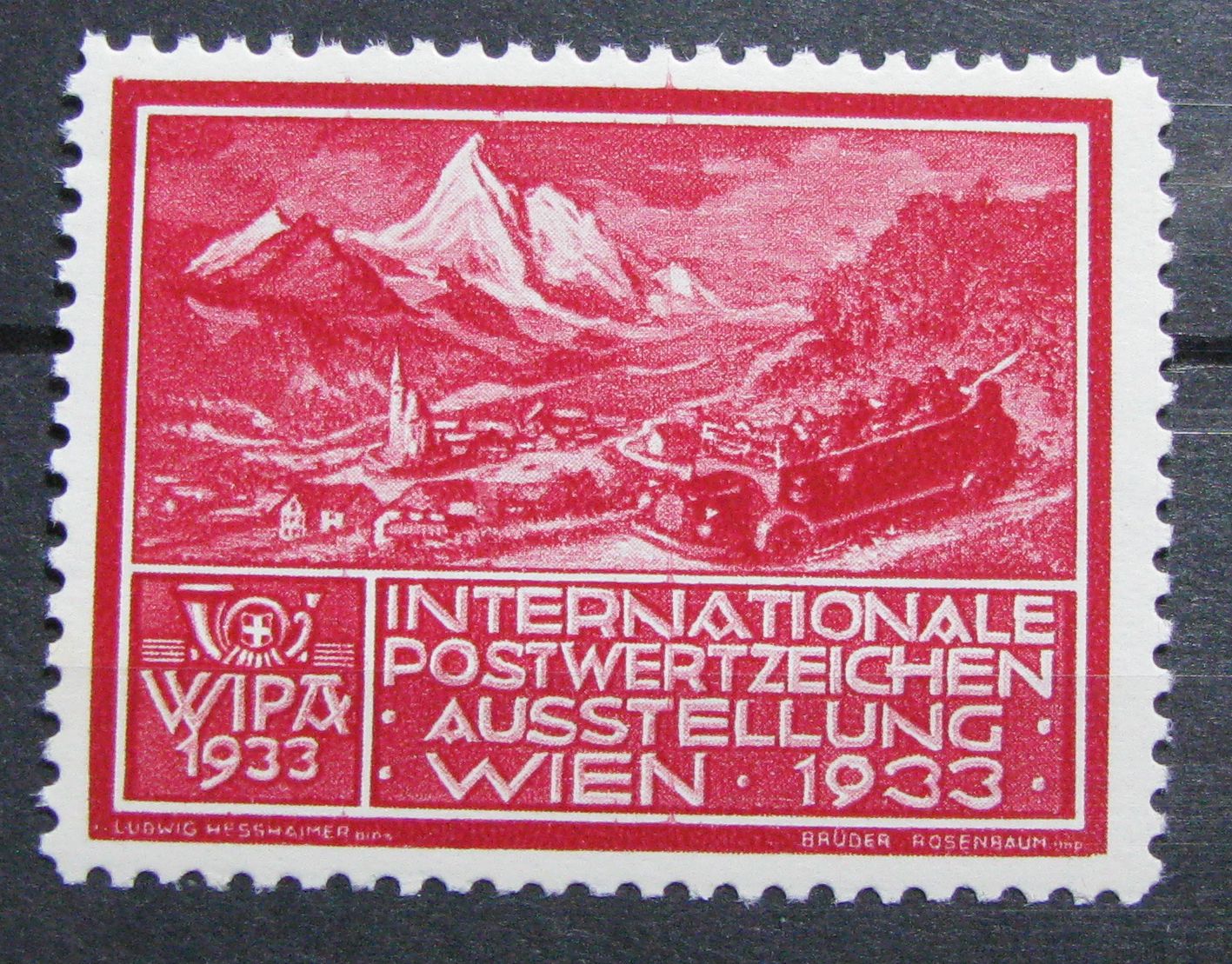AUSTRIA - Wystawa Wipa 1933 - nalepka **