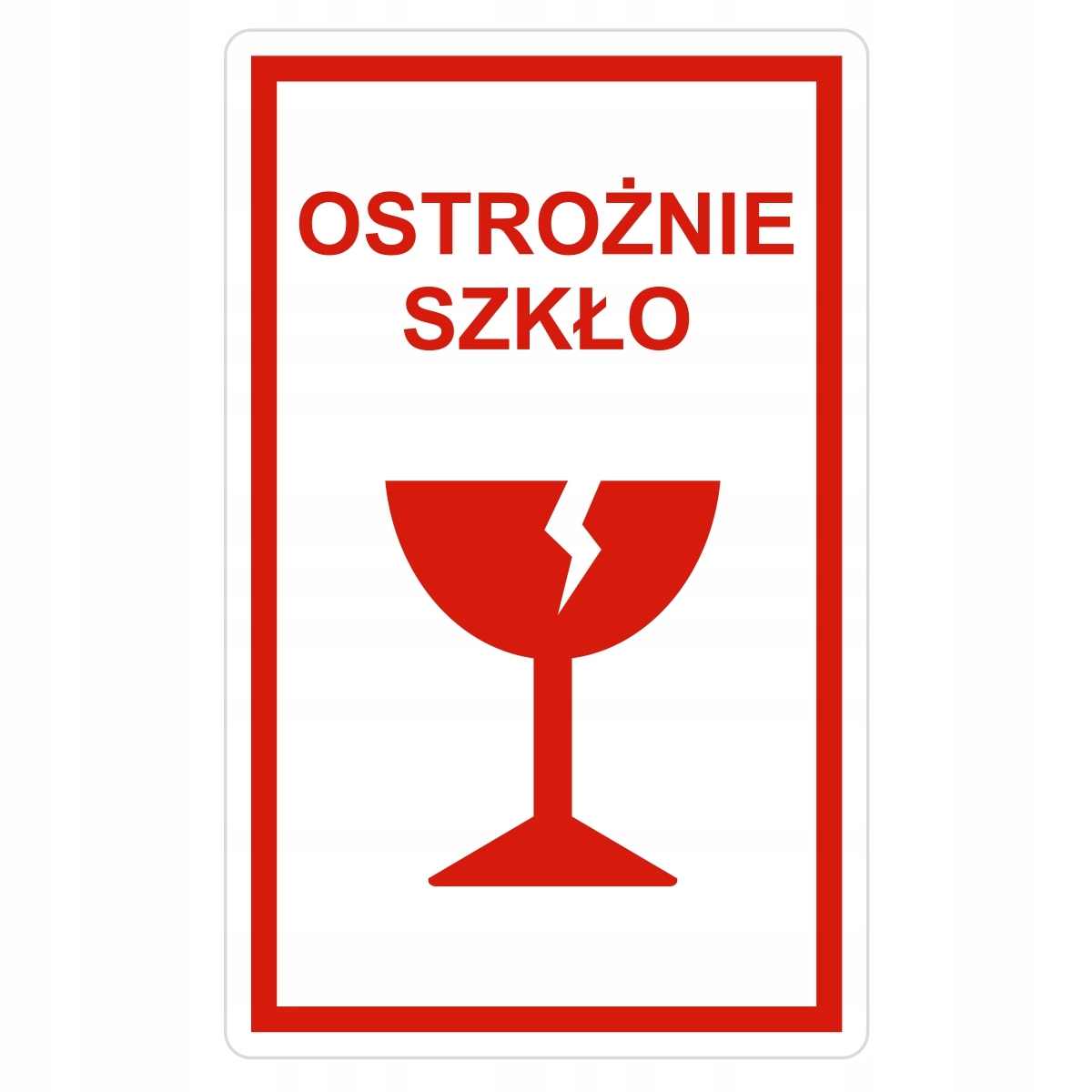 

Etykiety Naklejki Uwaga Ostrożnie Szkło 1000 Szt.