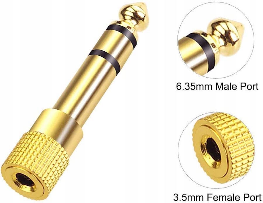 Adapter duży Jack 6.3 wtyk - Mini Jack 3.5 gniazdo Marka Talvico
