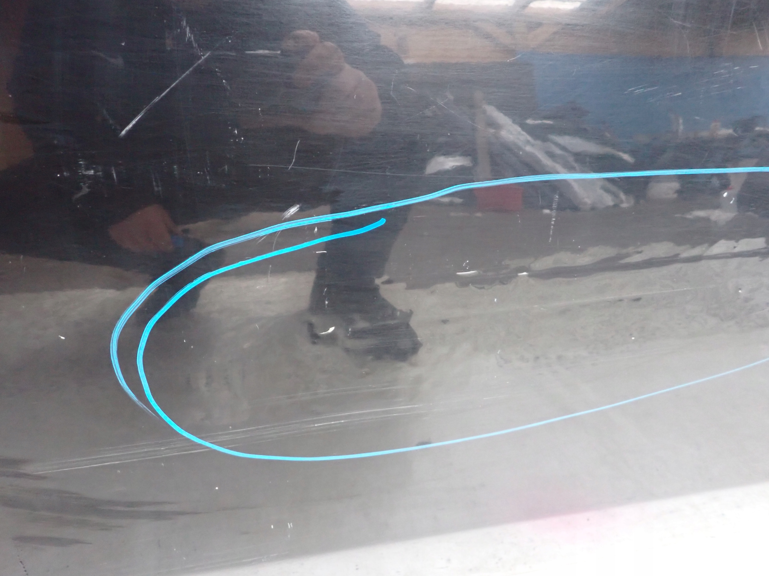 FIAT 500 07- door right front front window