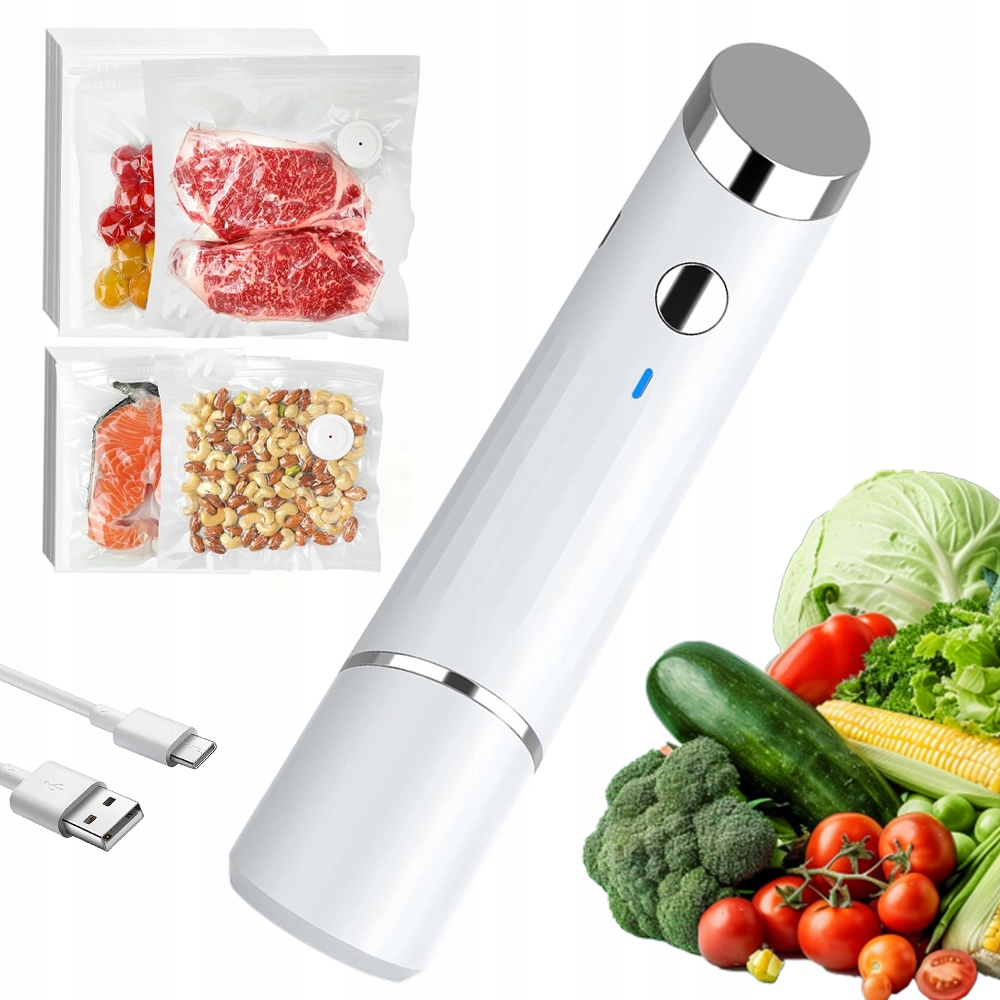 Levně Sada Vakuových Sáčků S Pumpičkou Pro Skladování Potravin