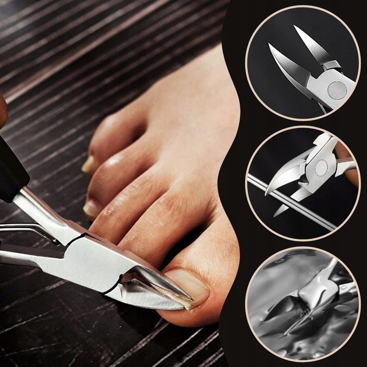 Cążki do Grubych WRASTAJĄCYCH PAZNOKCI CĘGI Obcinaczki OSTRE MOCNE + WOREK Kod producenta CĄŻKI DO PAZNOKCI WRASTAJĄCYCH OBCINACZ