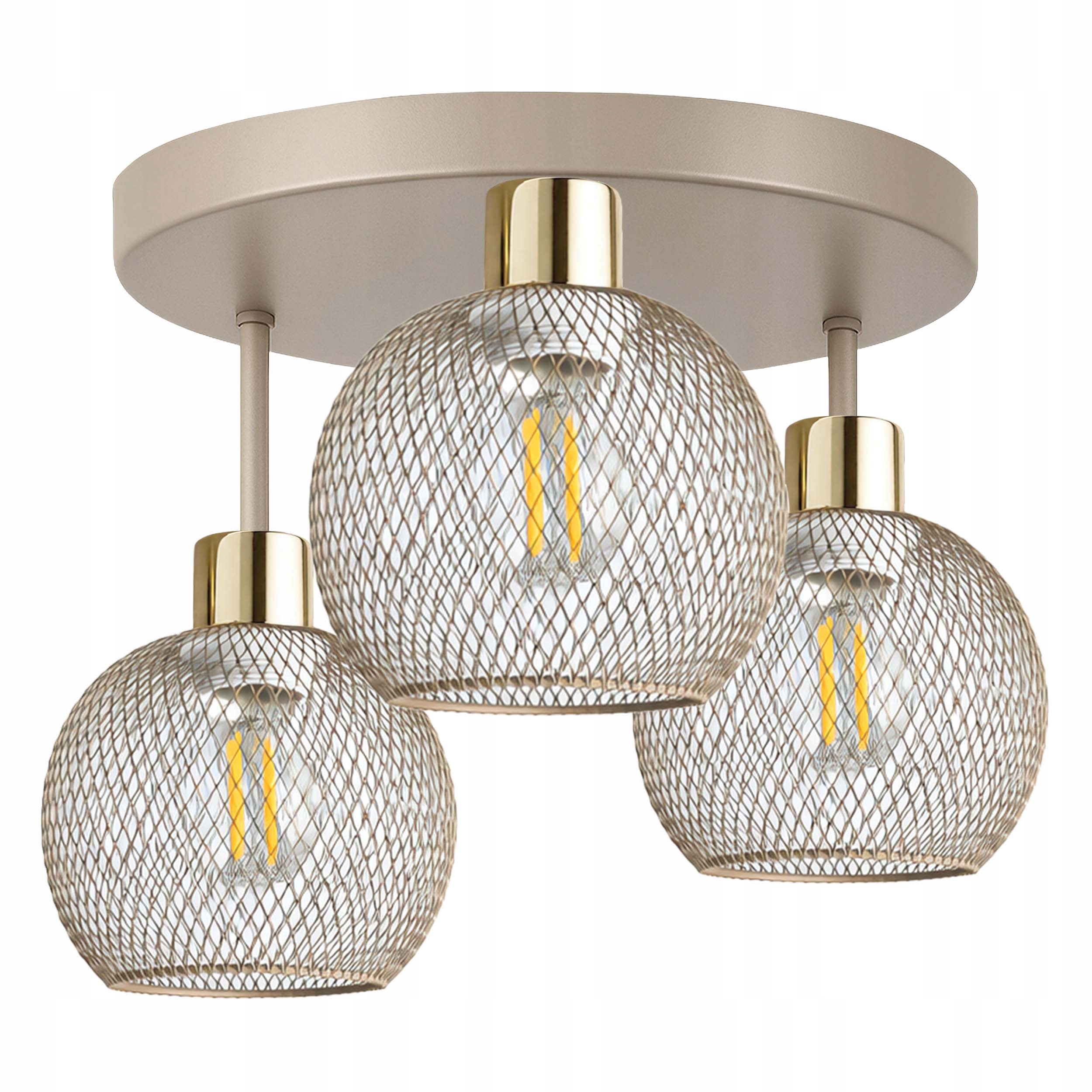 Stropní Svítidlo Stropní Svítidlo Béžový lustr Ecru Kaszmir Loft Edison do pokoje