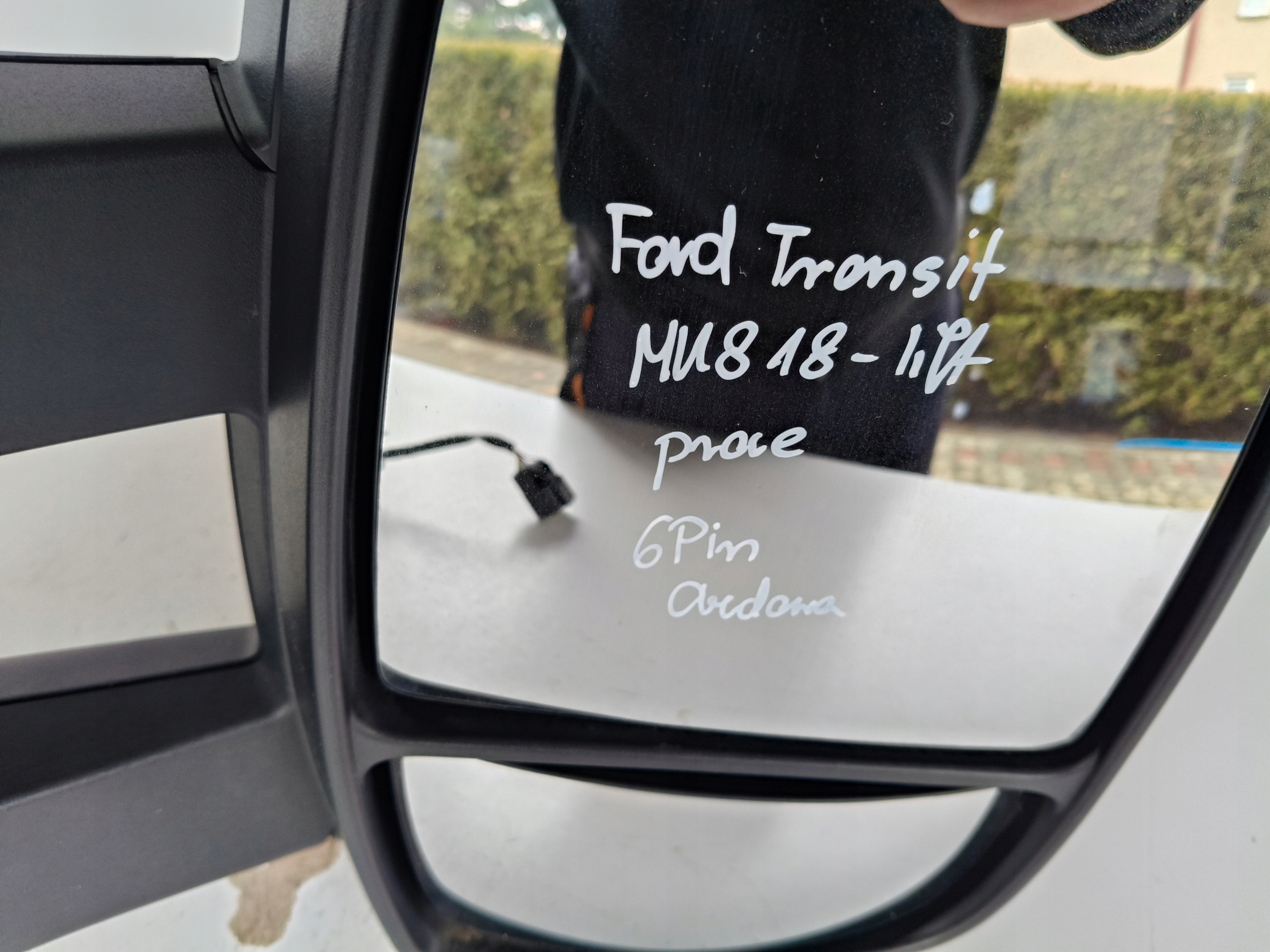 mirror right FORD TRANSIT MK8 18- LIFT DLUGIE 6 PIN