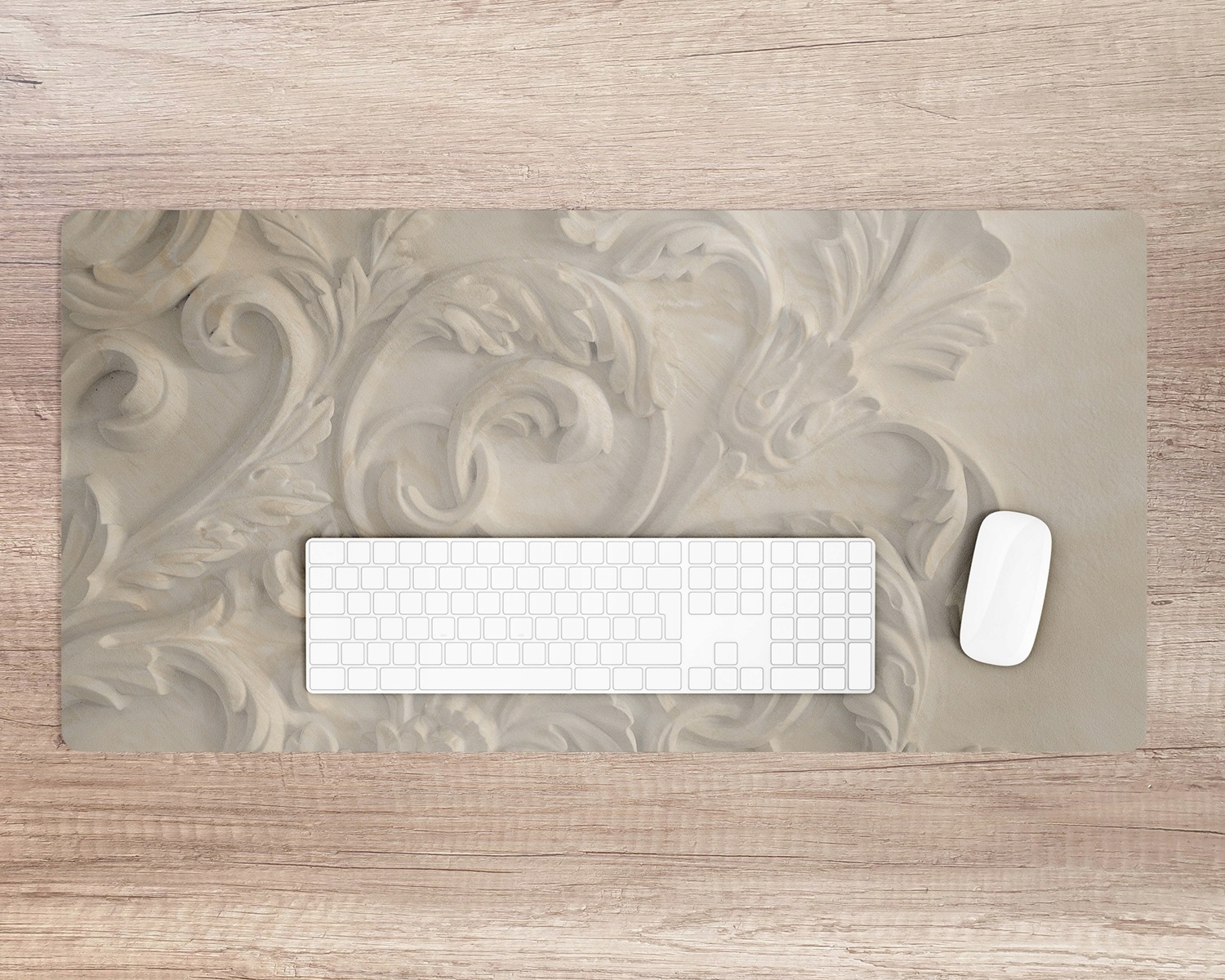 Mata ochronna na biurko Liście w piasku 100x50 cm Marka Coloray