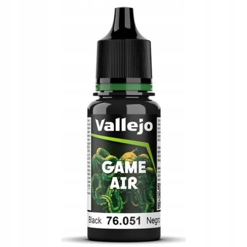Farbka Vallejo Game Air Black 18 ml 76.051