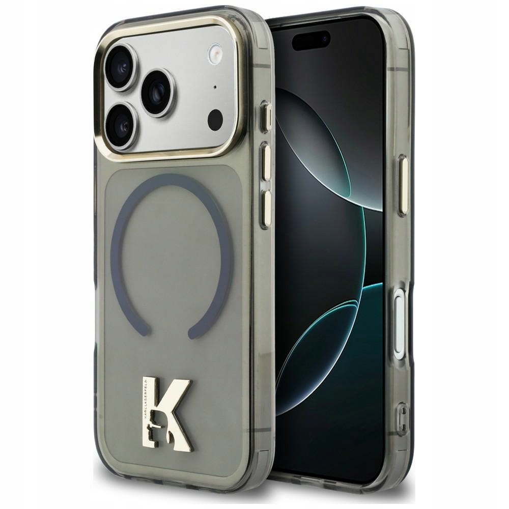 Pouzdro Karl Lagerfeld IML K Head Logo MagSafe pro iPhone 17 Pro Max, černé