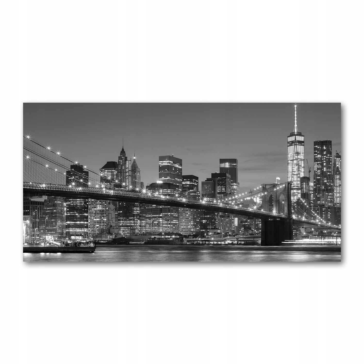 

Foto obraz akryl zdjęcie Manhattan nocą 120X60 cm
