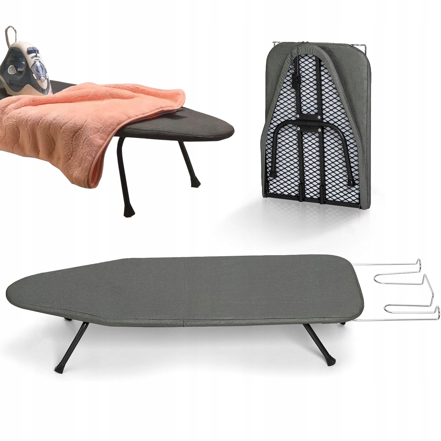 Levně Mini Žehlicí Prkno S Velkou Plochou A Ocelovým Rámem