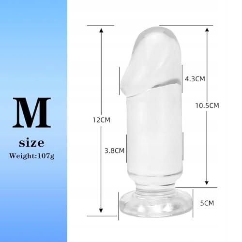 BDSMYEE Dildo 16cm Przezroczysty TPE Dla Kobiet i Par Z Przyssawką — miniatura 2