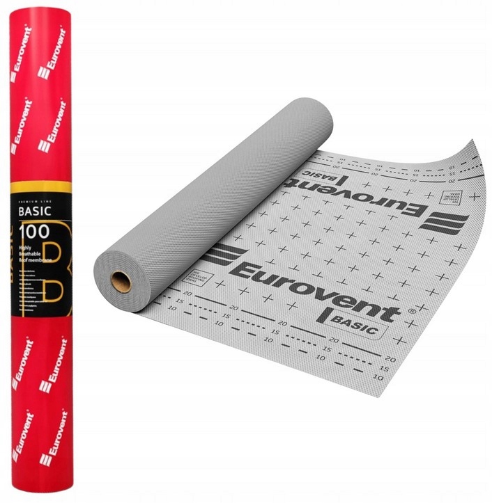 Membrána Membrána Fólie Na Střechu Větroizolace Eurovent Basic 100g 30m2