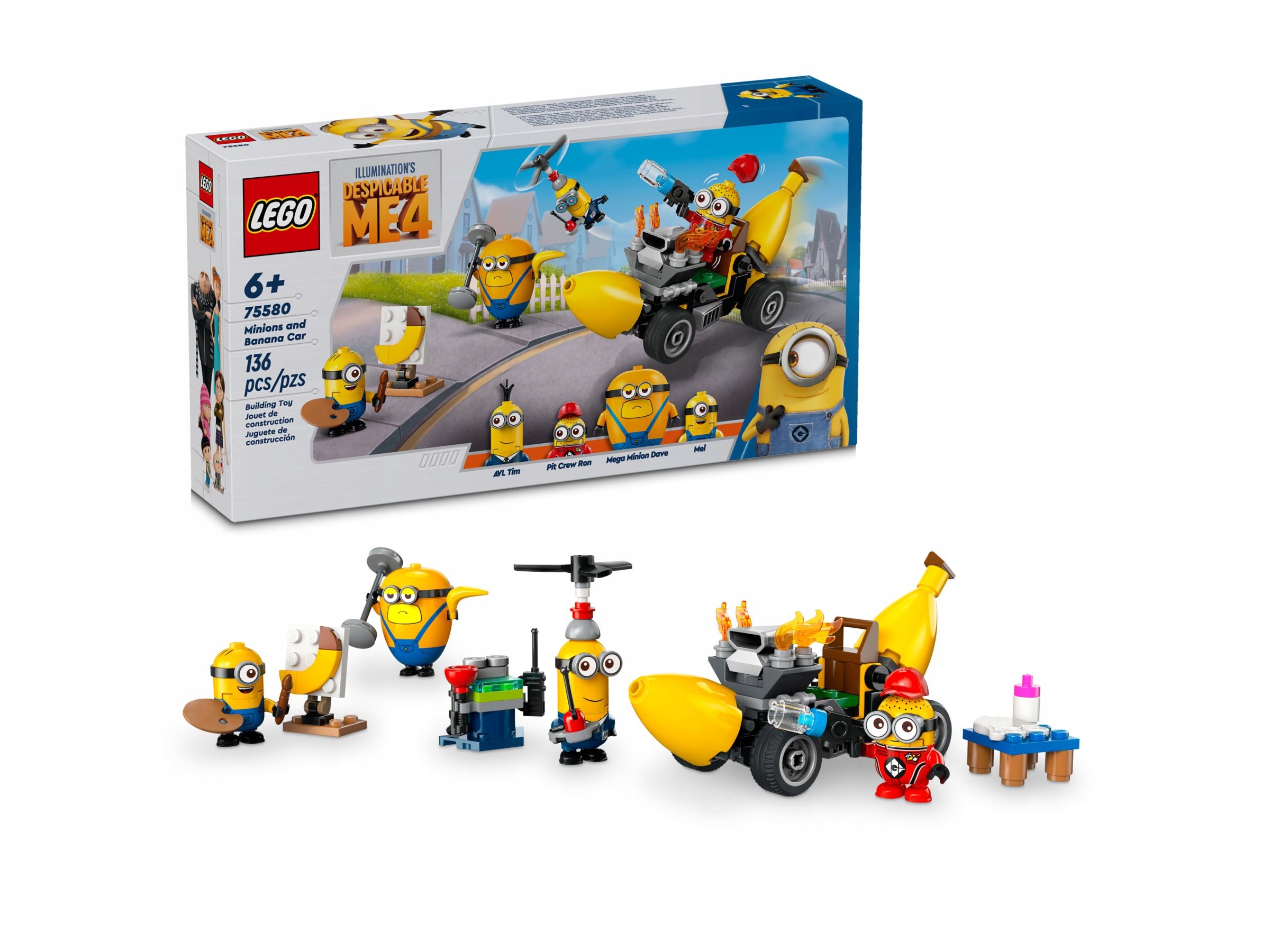 Lego Mimoni 75580 Mimoni a banánový vůz Dárek