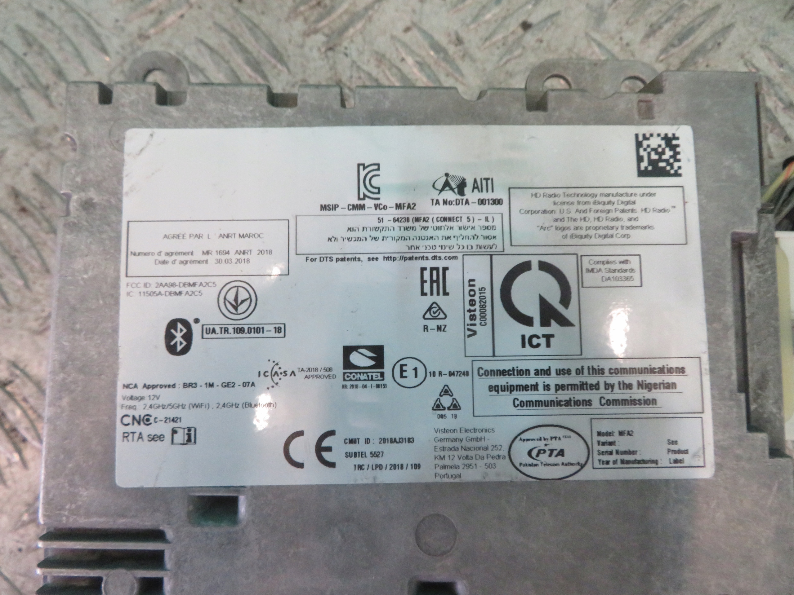module amplifier AUDIO MERCEDES SPRINTER 19R A9079008703