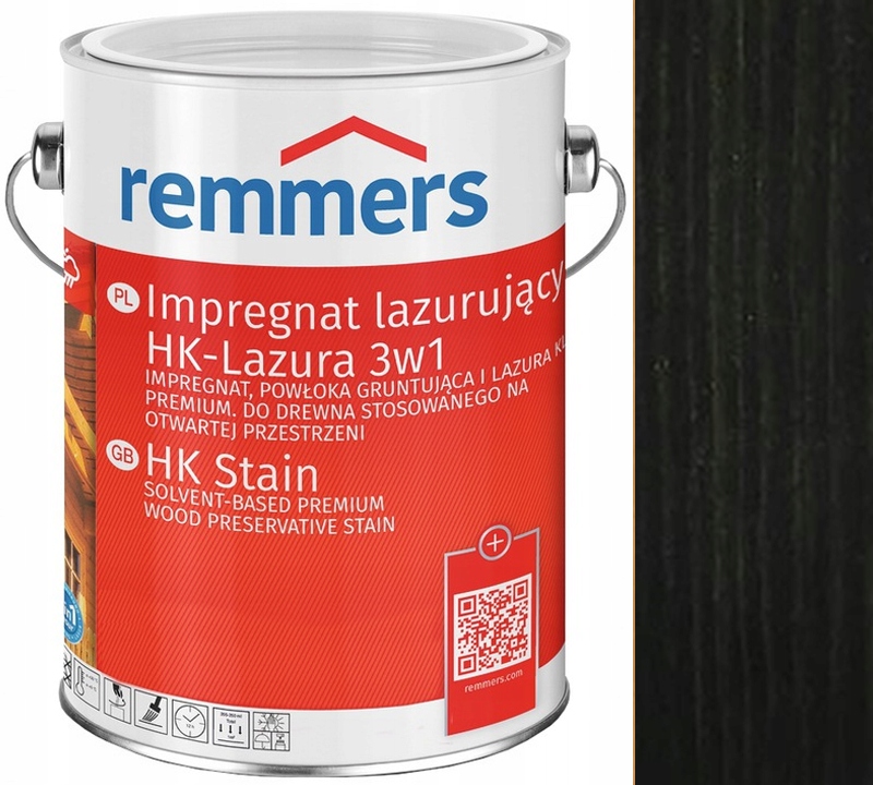 

Remmers Hk-lasur Lazura Elewacji 0,75L Antracytowy