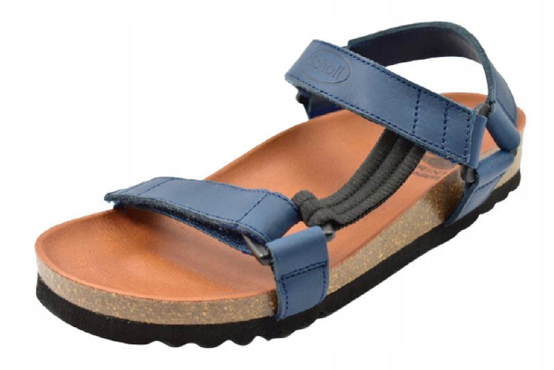 Scholl Heaven Kožené Sandály Tmavě Modré Lékařské vel. 38