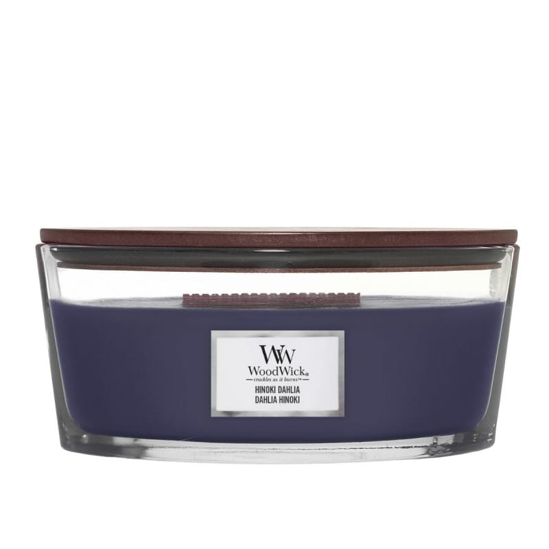 Velká svíčka Woodwick Elipse Hinoki Dahlia 453 g