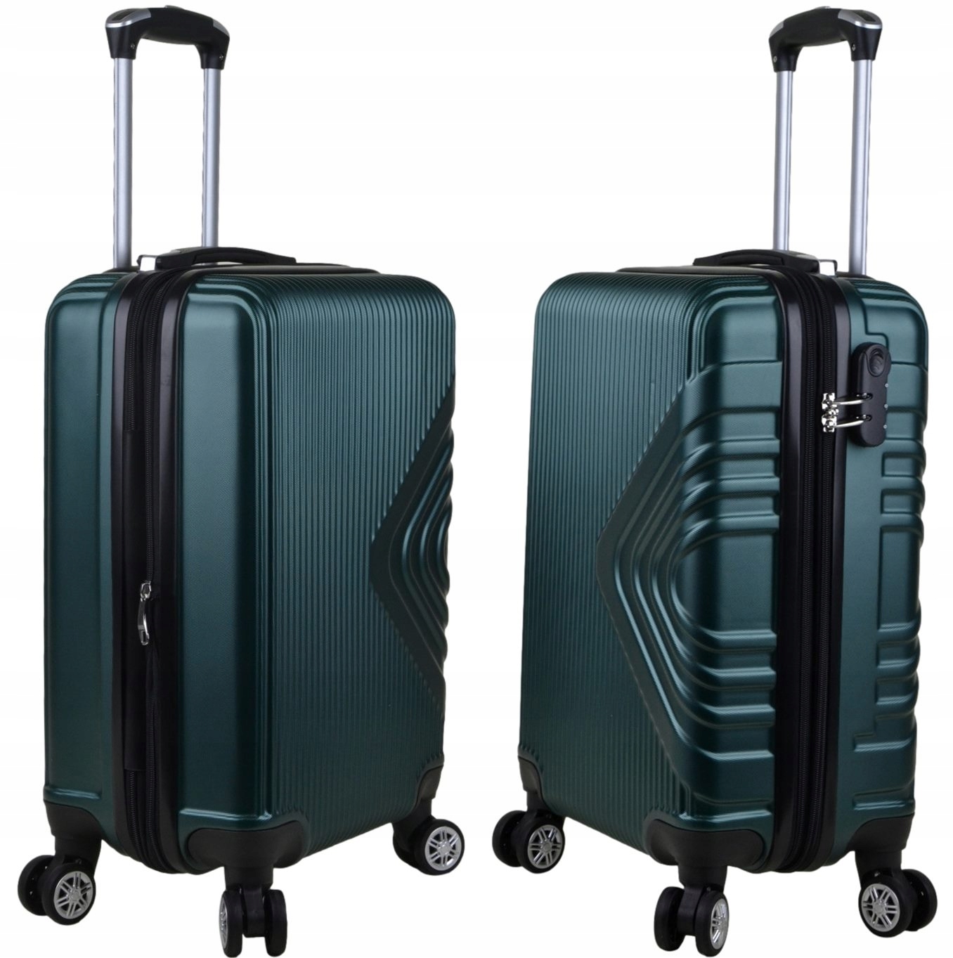 Walizka kabinowa na kółkach z poszerzeniem firmy SunBag model Apus 8082 Exp