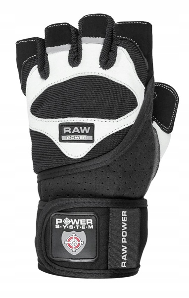 POWER-SYSTEM rękawiczki treningowe raw power z paskiem czarne M Marka Power-System