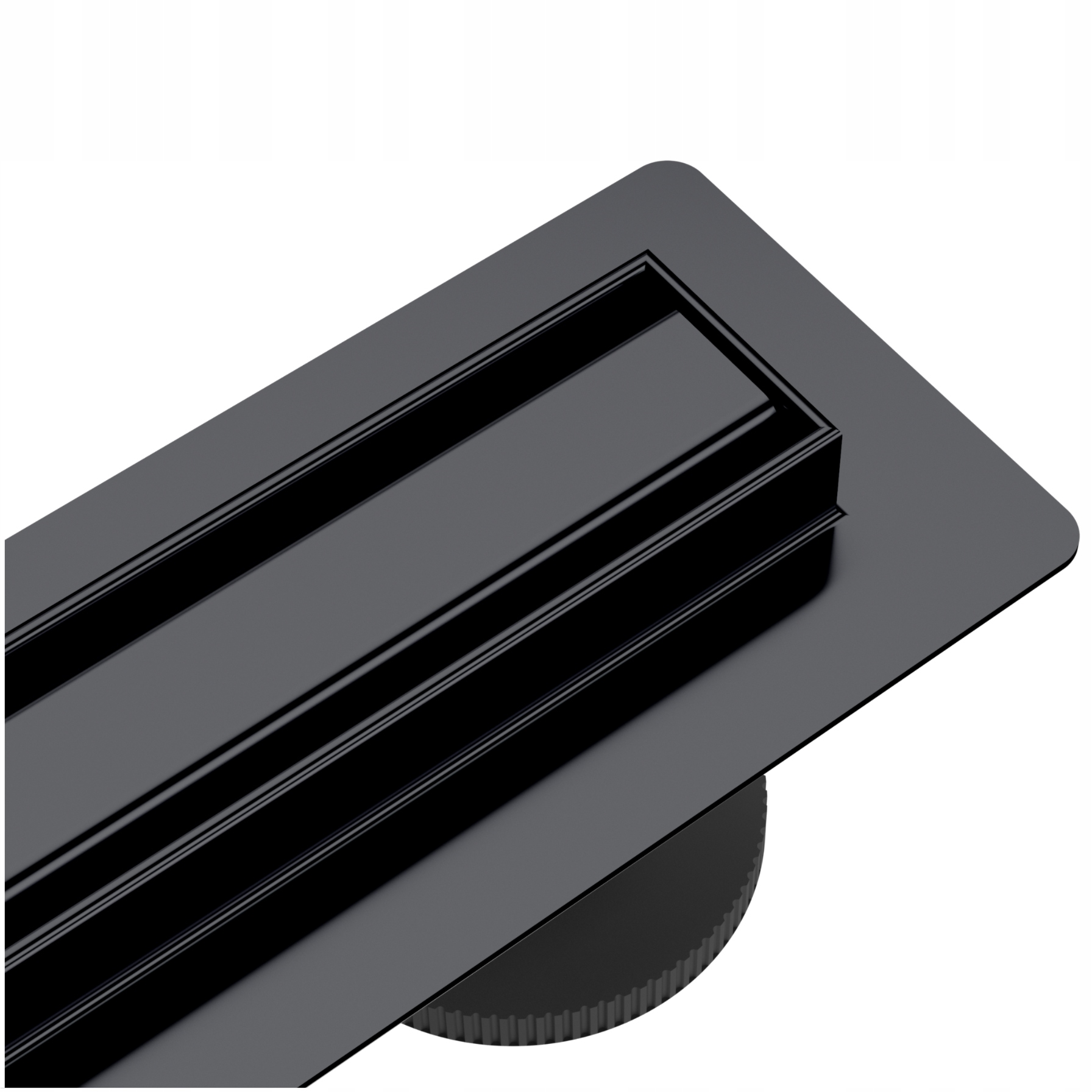 Černý Lineární odtok 60 cm Basic S&l Nerezová ocel