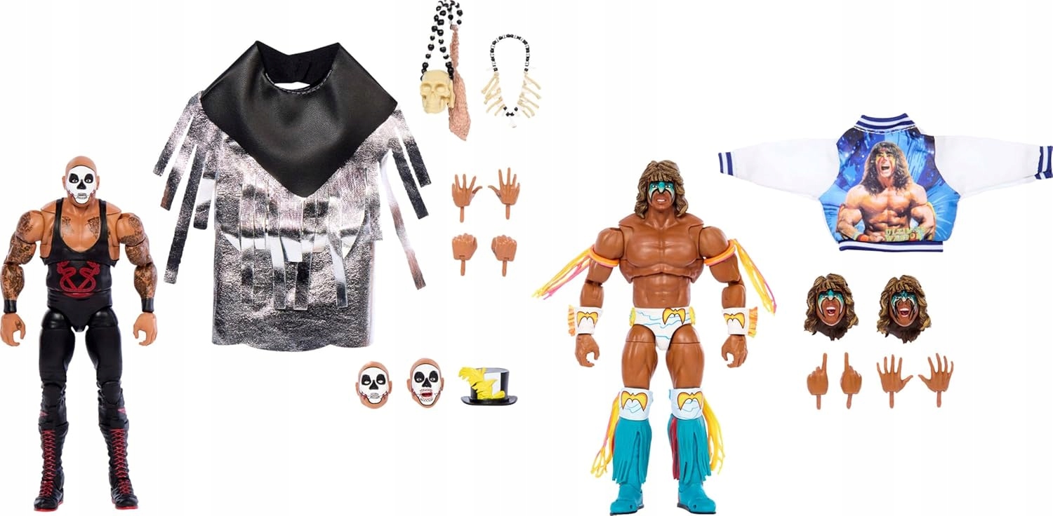 Mattel Wwe Ultimate Edition Ultimate Warrior Papa Shango zestaw 2 figur