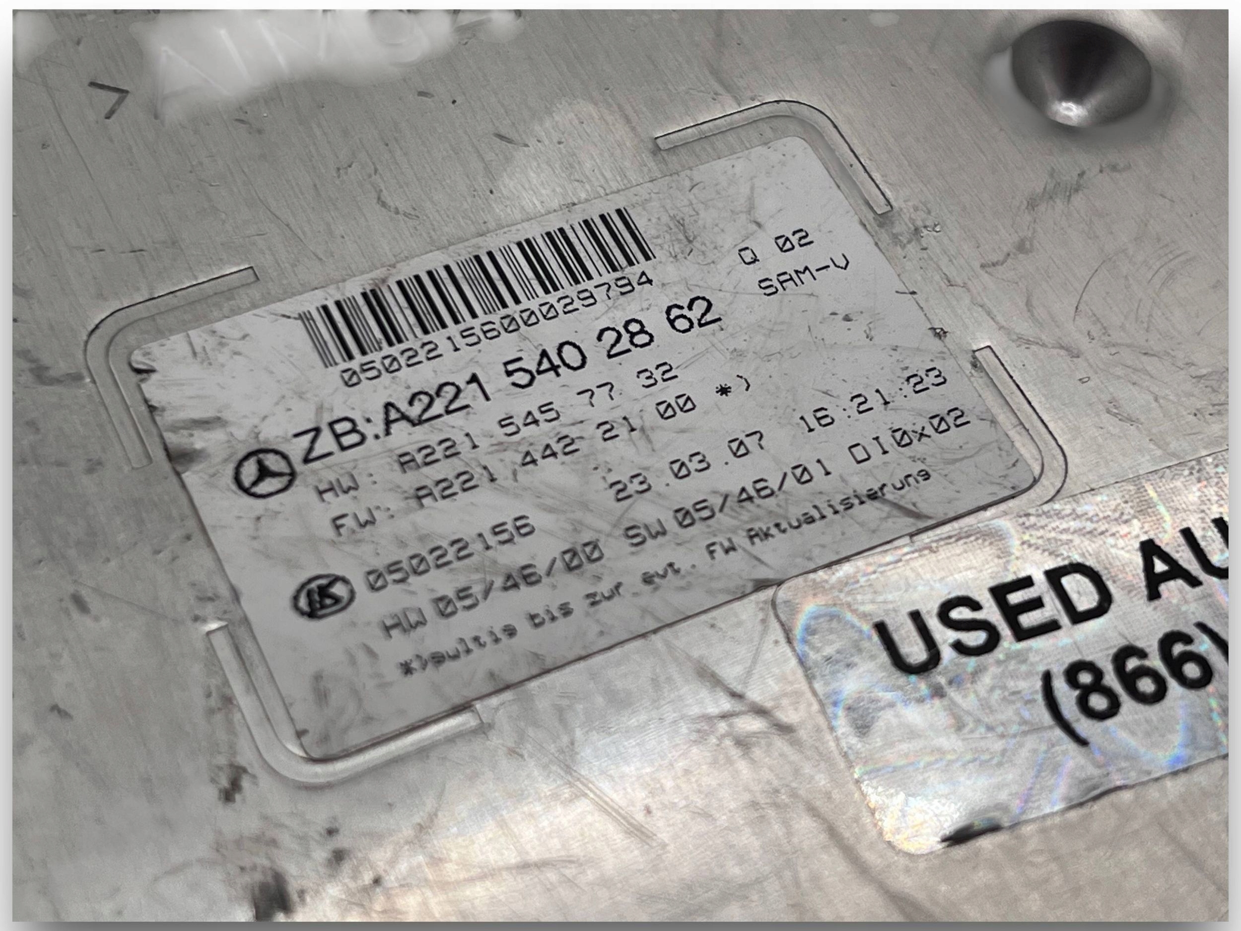 Module fusibles Mercedes-Benz S W221 2008 $J