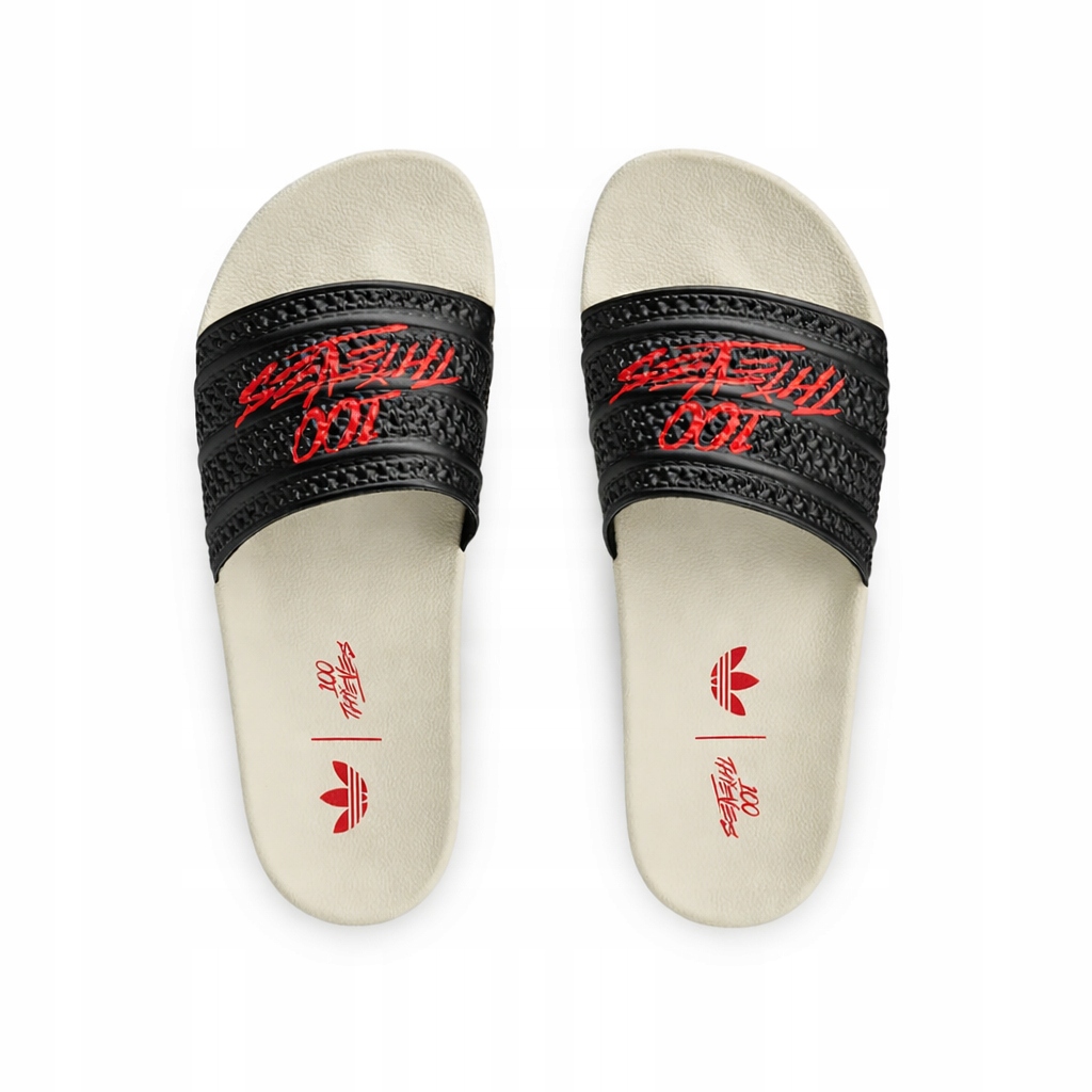 Adidas 100 Thieves Adilette klapki na basen plażowe damskie męskie 50