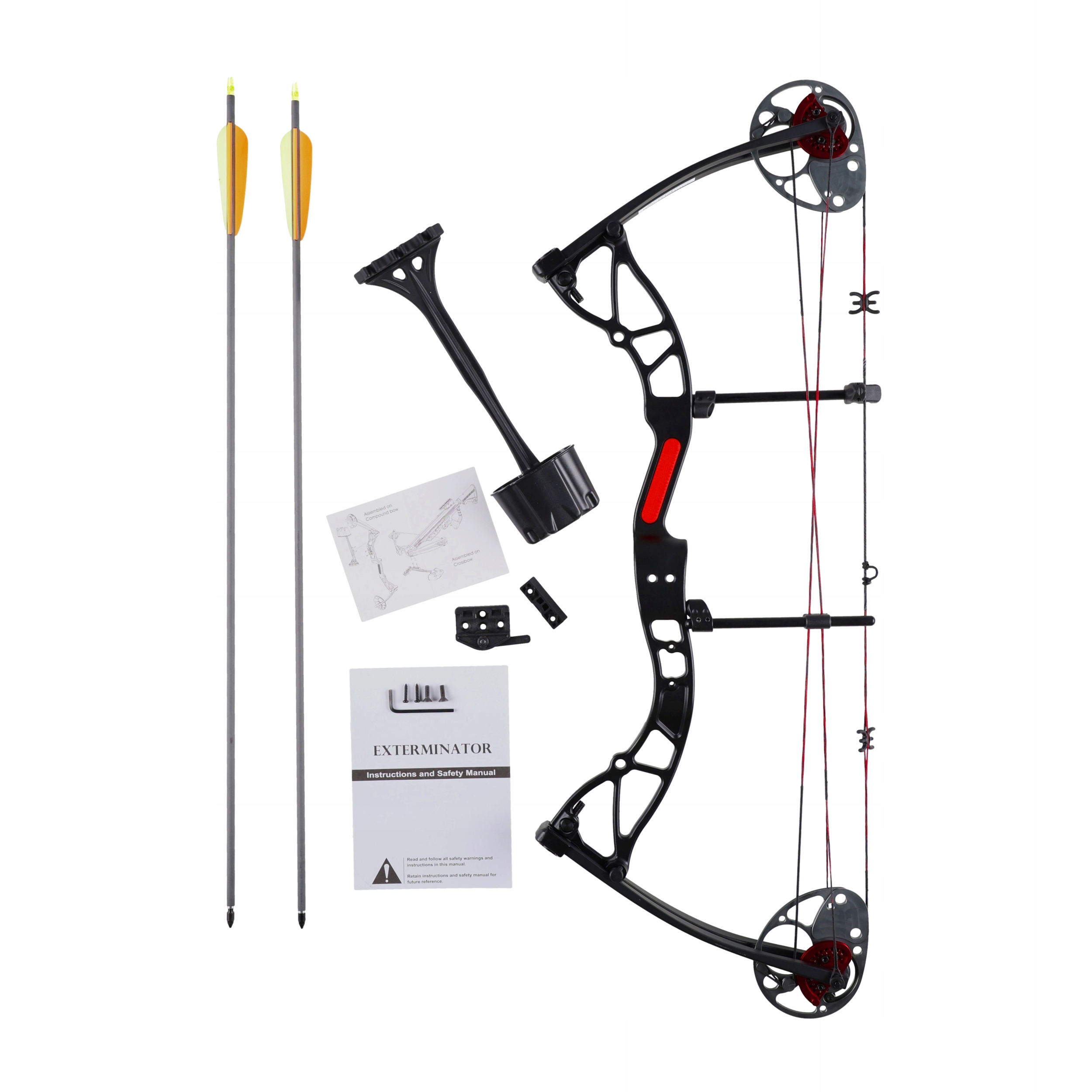 Łuk bloczkowy dla dorosłych Poe Lang Ek Exterminator 15-70 lb 30" zestaw
