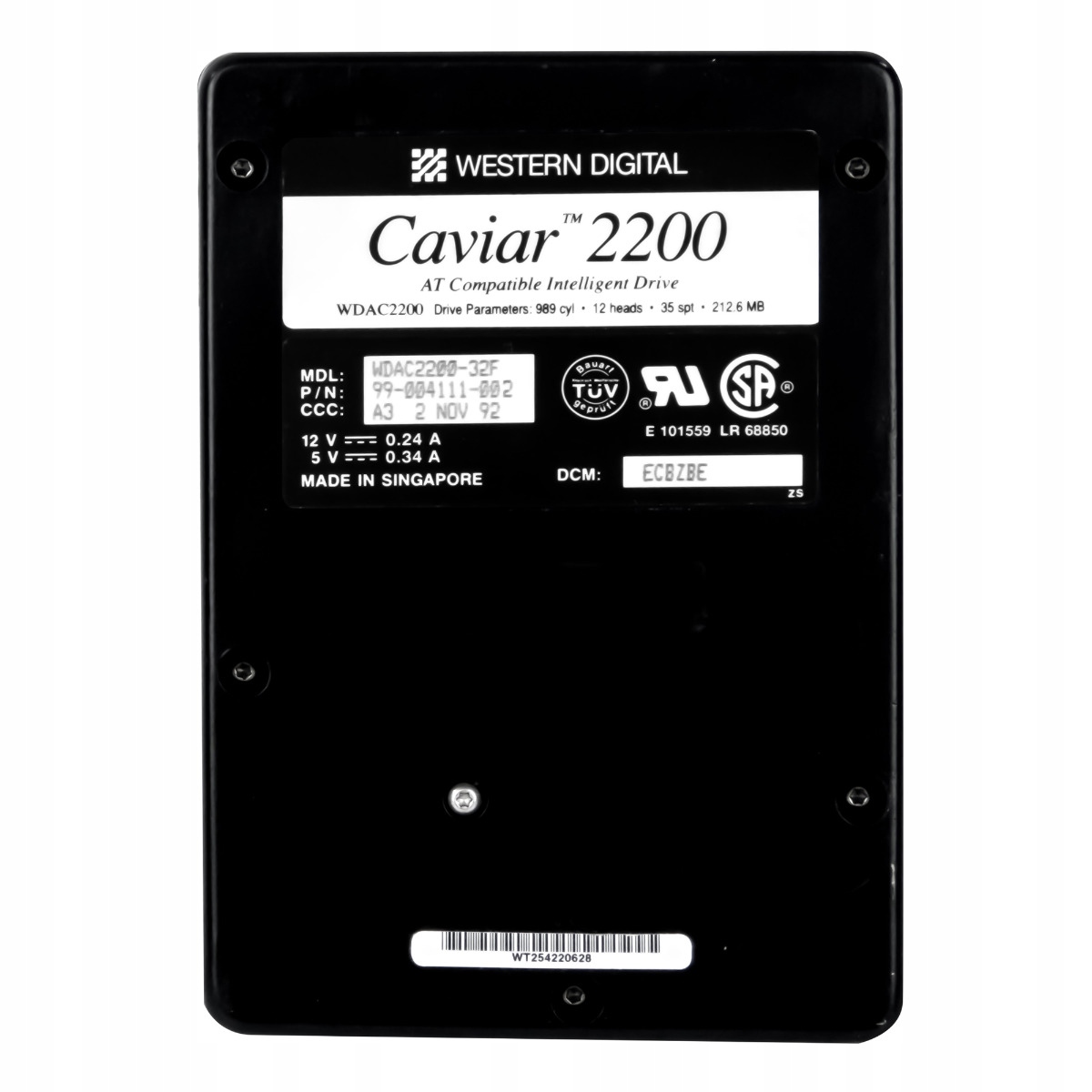 Wd Caviar 2200 212MB 3652RPM Ata 3.5' WDAC2200-32F
