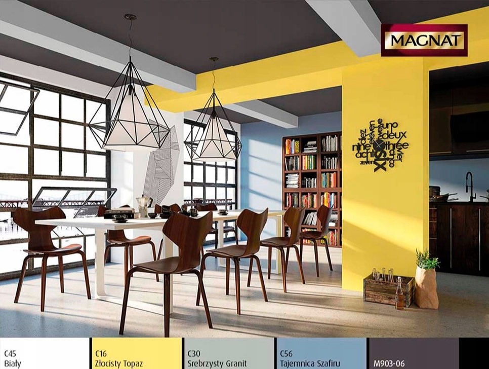 FARBA MAGNAT CERAMIC C45 CERAMICZNA 10L BIAŁA MAT Kod producenta 91010855