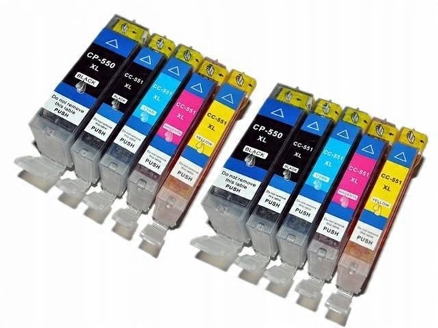 

10x Tusze XXL Do Canon Pixma IP7250 MG5650 MG5550