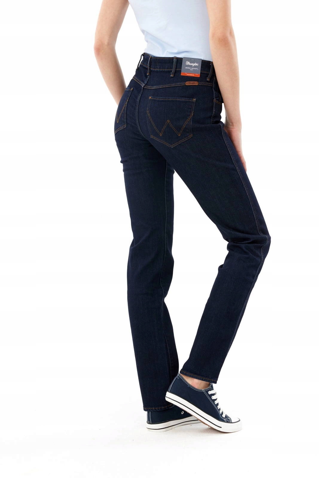 Dámské jednoduché džíny Wrangler Sara Narrow Rain Burst W25ZEE65A 27/34