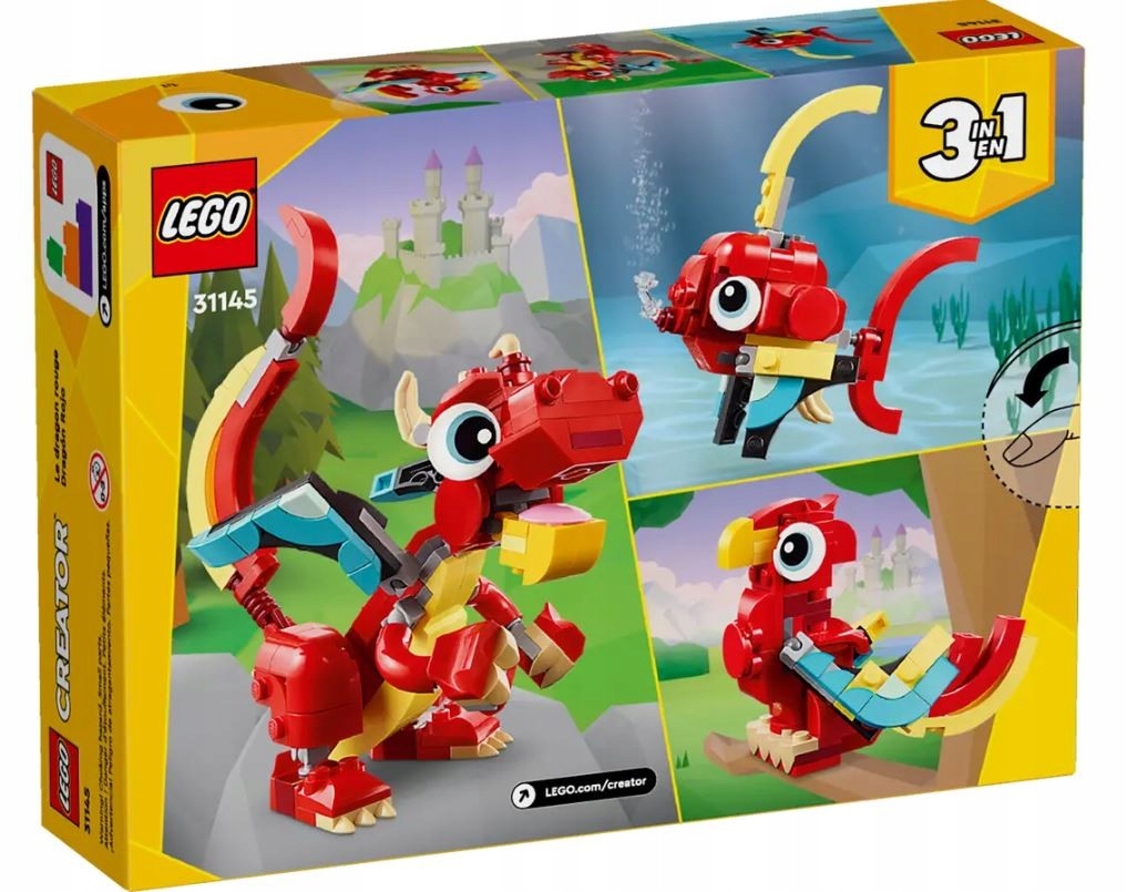 LEGO Klocki Creator 31145 Czerwony smok Numer produktu 31145