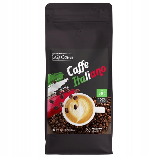 Levně Káva Zrnková Čerstvě Pražená Caffe Italiano 1kg 100% Arabica